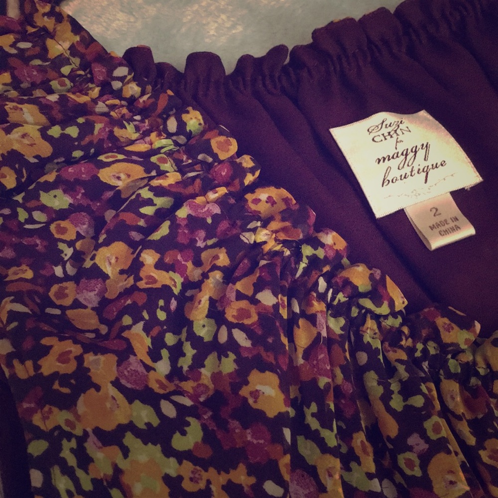 Purple Floral Dress